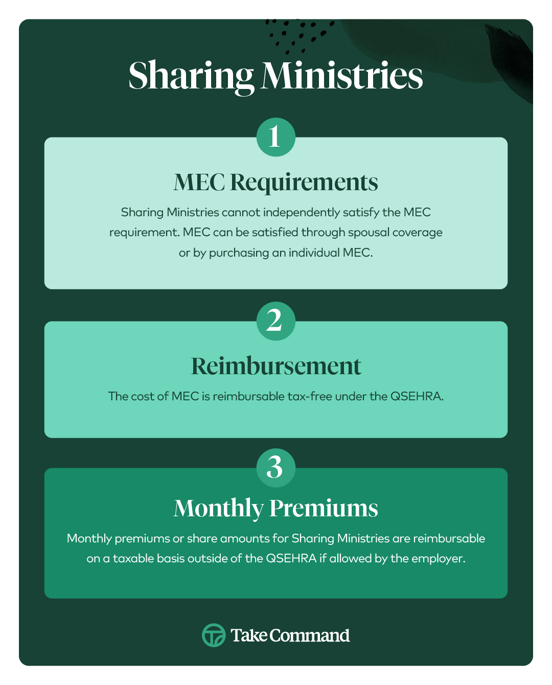 MEC requirements and Sharing Ministries