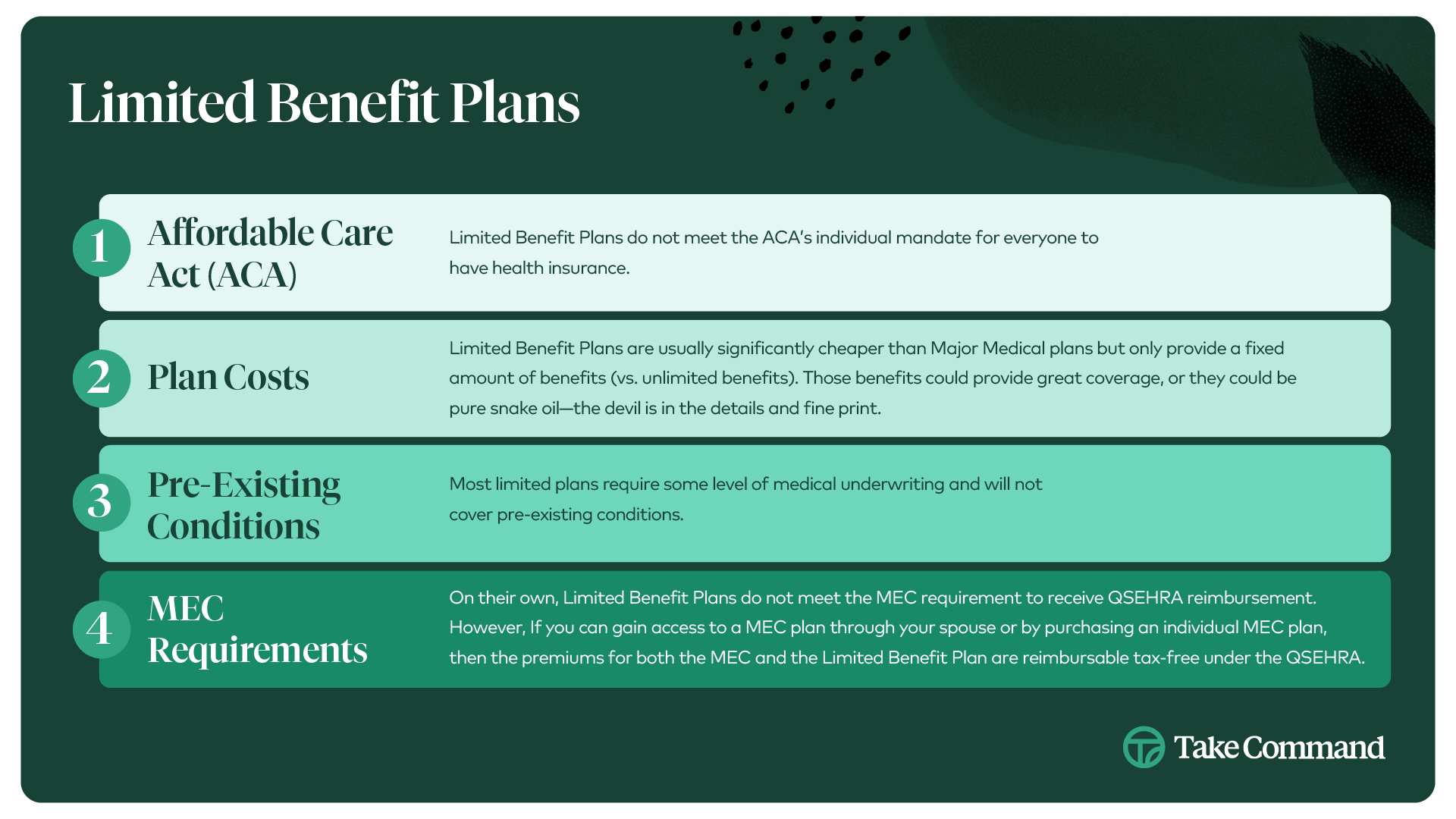 What are Limited Benefits Plans